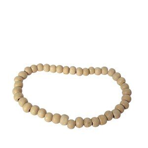 Wood Bead Bracelet Natural Light Color Handmade Jewelry